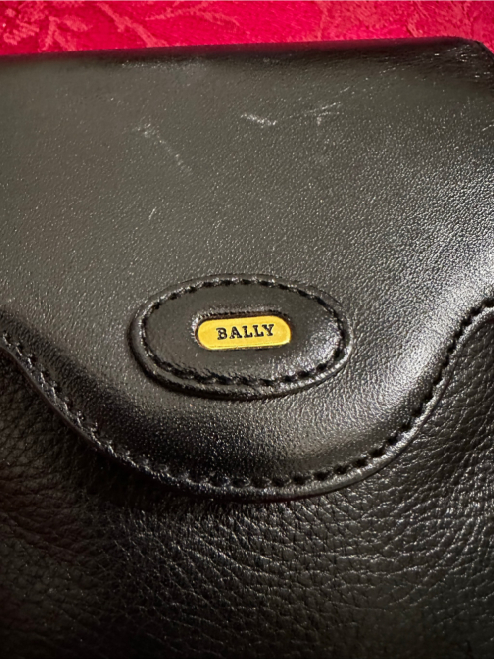 Bally Black Leather Mini Crossbody Bag with Gold Hardware - Picture 6 of 10